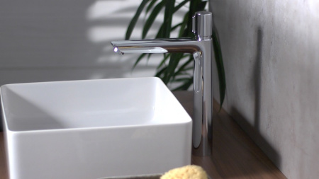 Смеситель для раковины с донным клапаном Hansgrohe Talis Select E 71752000 хром