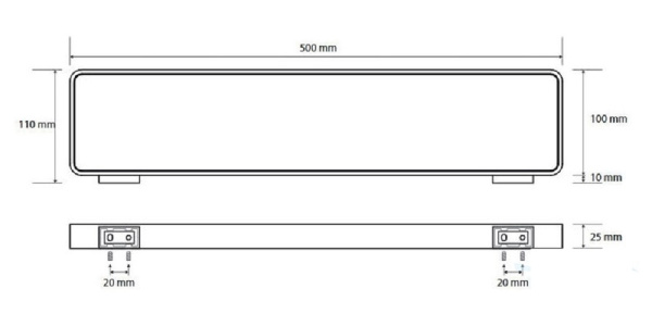 Полка стеклянная Bemeta Solo 139102312