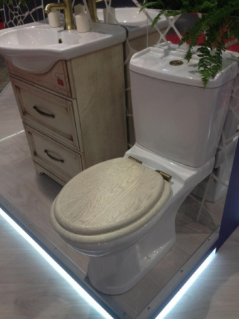 Унитаз-компакт Della Boston OAK bronze (слоновая кость) DE721090126