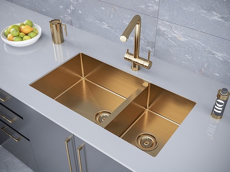 Кухонная мойка Paulmark Osser PM527844-BG брашированное золото