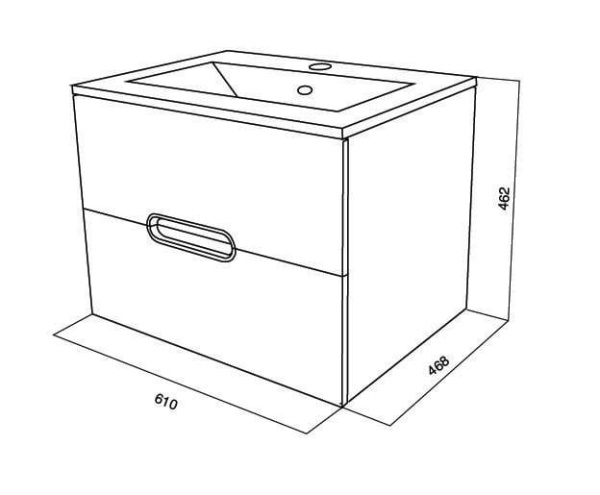 Тумба с раковиной AM.PM Spirit M70-FUX0602-WC0602