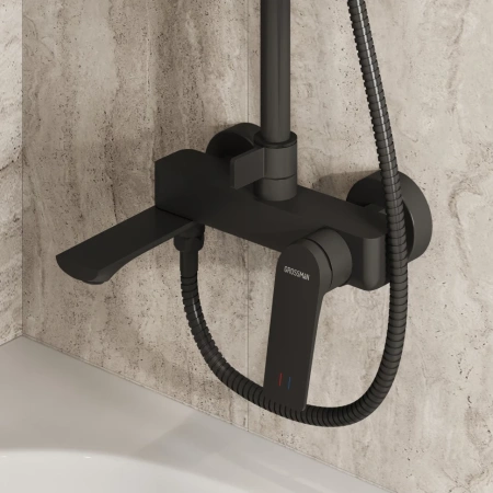 Душевая система Grossman Galaxy 500.K35.01.210 черный матовый