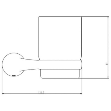 Подстаканник одинарный RUSH Devon DE75310