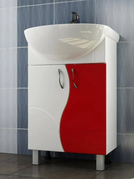 Тумба под раковину напольная VIGO Alessandro 55 tn.ALE.UYU.55.2D крас
