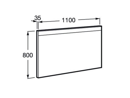 Зеркало (110х80) Roca Prisma Basic LED 812261000
