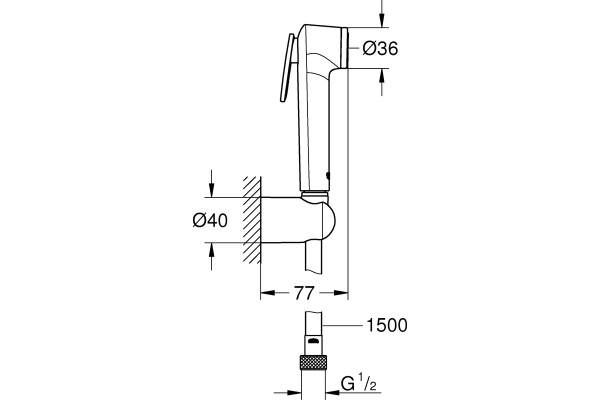 Душевой набор Grohe Tempesta-F Trigger Spray 30 26353 000 (26353000)