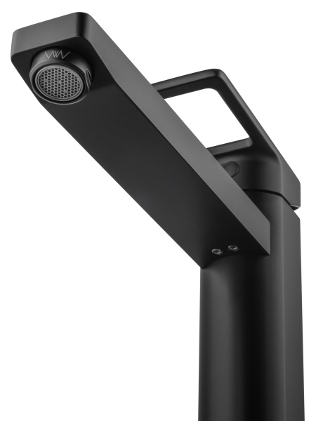 Смеситель для раковины высокий WONZON & WOGHAND FRAME, черный матовый WW-88239010-MB