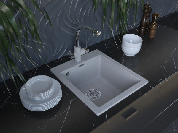 Смеситель для кухни с подключением к фильтру  Paulmark Essen Es213011-GRCR