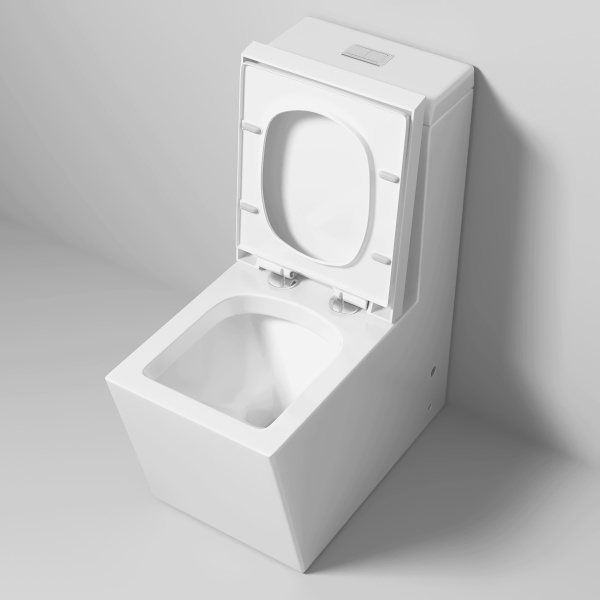 Унитаз напольный безободковый Grossman Cristal GR-4493 с сиденьем микролифт