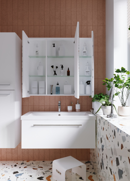 Зеркало-шкаф (90х80)  1Marka Соната 90 У29558