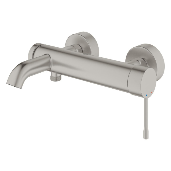 Смеситель для ванны однорычажный Grohe Essence 25250DC1 суперсталь
