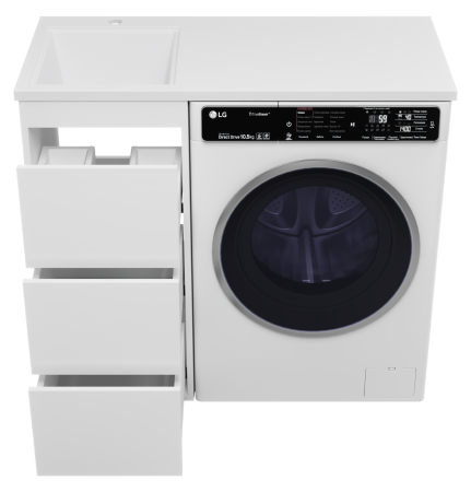 Тумба под стиральную машину Brevita Grafit 40 GRA-01040-023Я