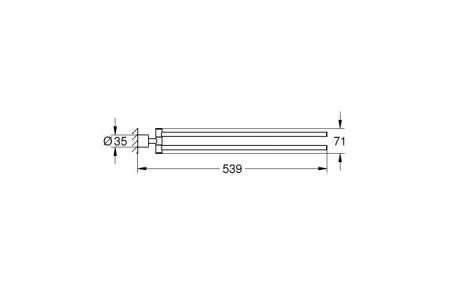 Держатель для полотенца двойной GROHE 40308003