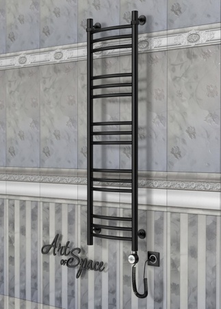 Электрический полотенцесушитель с функцией быстрой сушки ArtofSpace ARTICO EAAO3001200RAL9005RP