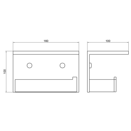 Держатель туалетной бумаги Timo Petruma 15243/17