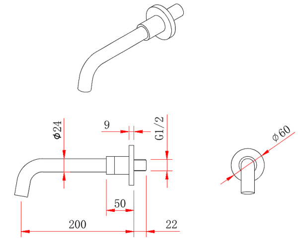 Душевая система Berges Wasserhaus Ventas 3R 073007
