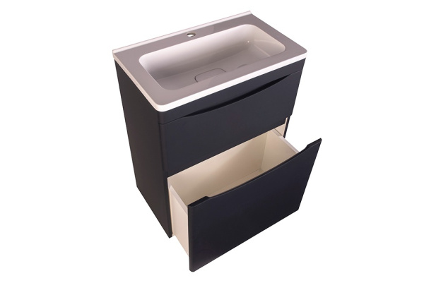 Тумба под раковину напольная Style Line Бергамо СС-00002308 черный