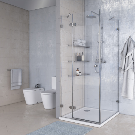 Душевой уголок (100х100) Aquaton Lax SQR L 1AX019SSXX000