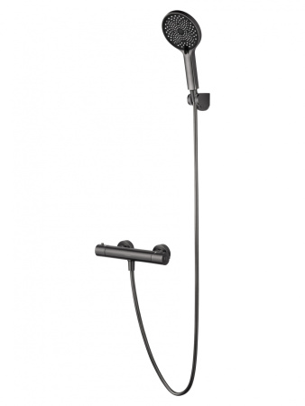 Смеситель для душа с термостатом WONZON & WOGHAND INN 3, темный графит WW-B2065-A-BGG