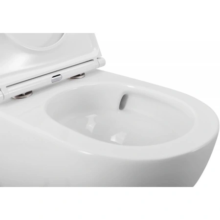 Унитаз подвесной безободковый BelBagno Senso-R BB046CH-TOR/SC с сиденьем микролифт