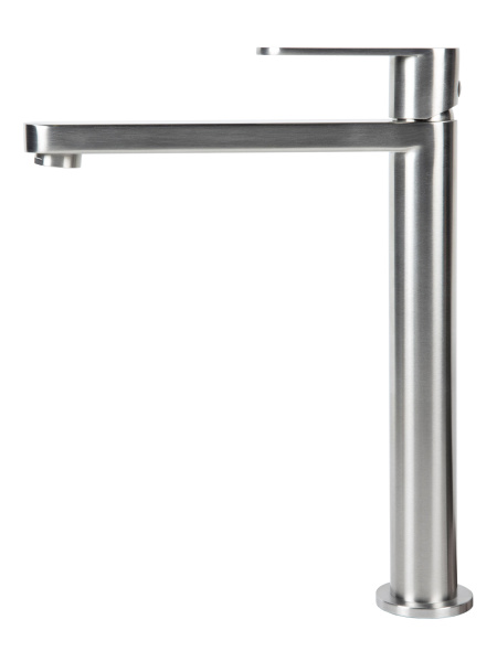 Смеситель для накладной раковины однорычажный высокий Agger Sweet A2712122 сатин матовый