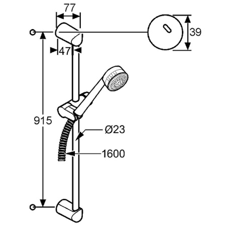 Душевой гарнитур Kludi Zenta 6084005-00