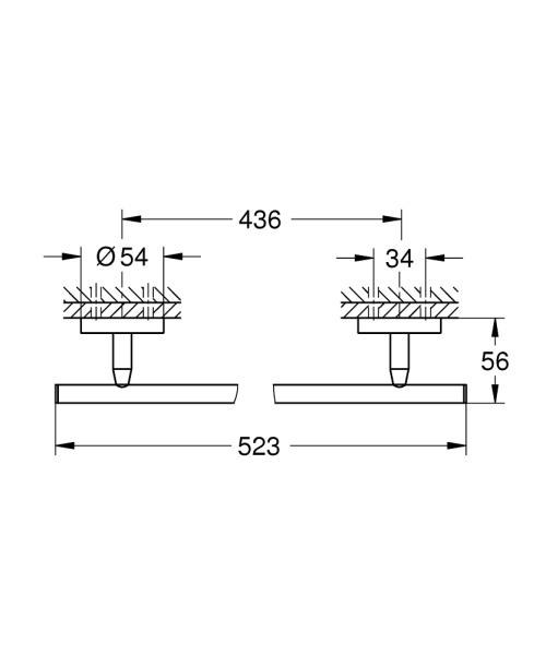 Держатель для полотенца Grohe BauCosmopolitan 40459 001 (40459001) Держатель для полотенца Grohe BauCosmopolitan 40459 001 (40459001)