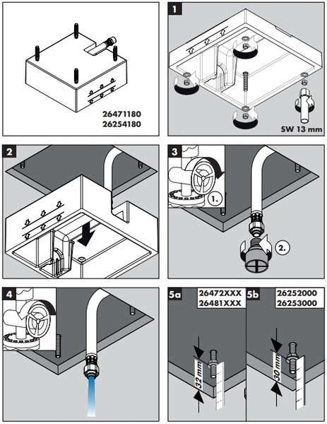 Верхний душ скрытого монтажа Hansgrohe Raindance Е 1 jet 26252000 хром