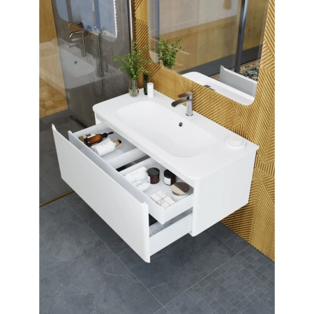 Тумба без раковины Art&Max Sanremo AM-Sanremo-1000-1C-SO-BL белый глянец