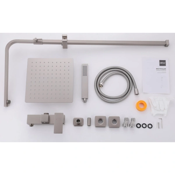 Душевая стойка ABBER Daheim AF8220SPL без излива, сатин