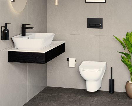 Подвесной унитаз безободковый Vitra Zentrum 5795B003-6077, с сиденьем микролифт