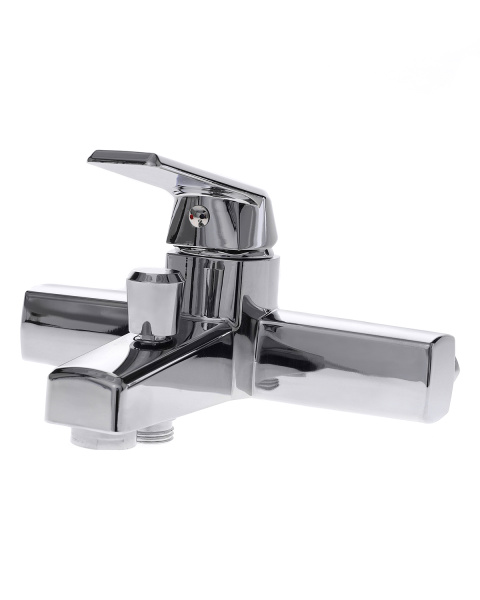 Смеситель для ванны однорычажный полимерный OneLife P02-100cr хром