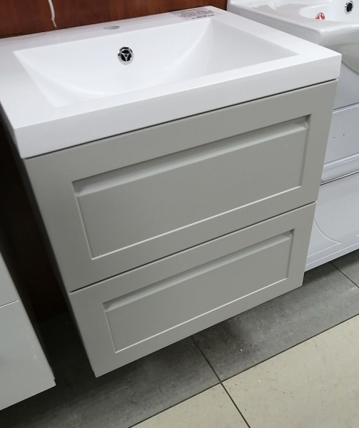 База под раковину напольная Art&max AM-Platino-580-2C-SO-GCM Светло-Серый