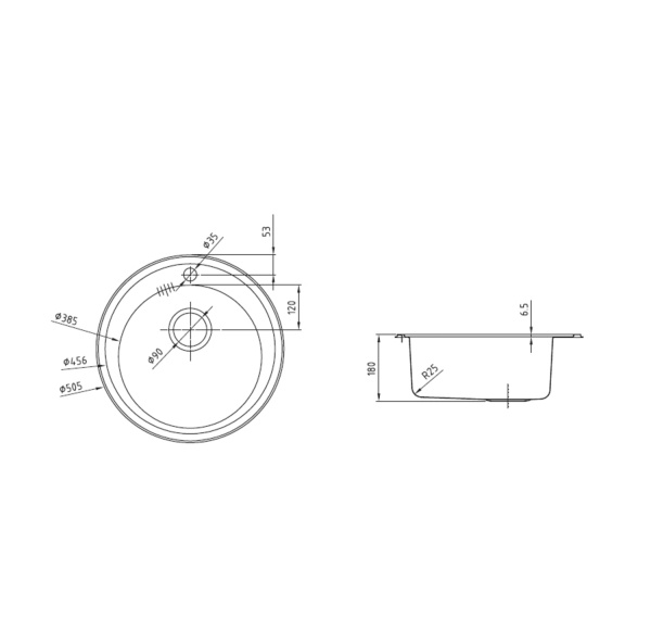 Мойка кухонная из нержавеющей стали IDDIS Suno (SUN50S0i77)