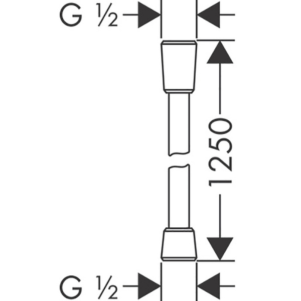 Шланг Hansgrohe Isiflex 28272990 Шланг Hansgrohe Isiflex 28272990