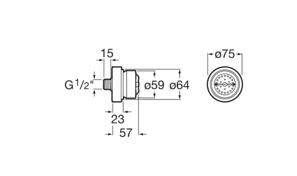 Душевая форсунка Roca Jet Luxe A5B3751C00
