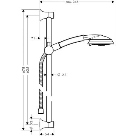 Душевой набор hansgrohe Raindance Classic 27843090