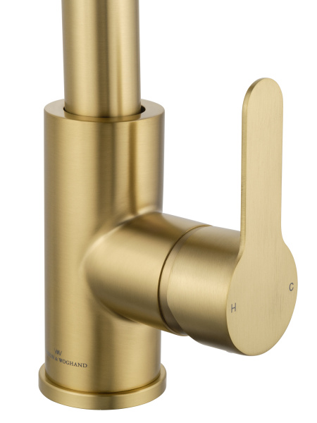 Смеситель для кухни с выдвижным изливом WONZON & WOGHAND, брашированное золото WW-121E201L-BG Смеситель для кухни с выдвижным изливом WONZON & WOGHAND, брашированное золото WW-121E201L-BG