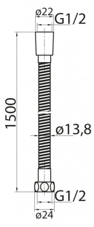 Душевой шланг Cezares Czr CZR-U-FMDC-150-01