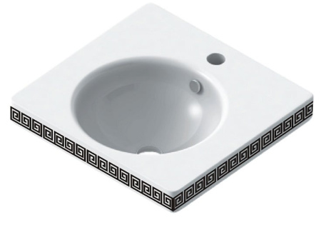 Раковина встраиваемая Sanita Luxe Next Greek RNG50SLWB11