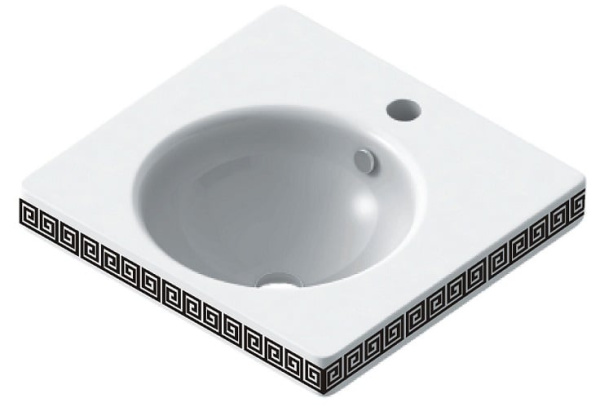 Раковина встраиваемая Sanita Luxe Next Greek RNG50SLWB11