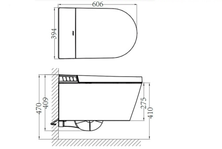 Унитаз подвесной Arrow AKH1051H