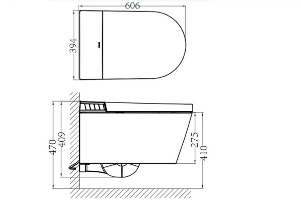 Унитаз подвесной Arrow AKH1051H