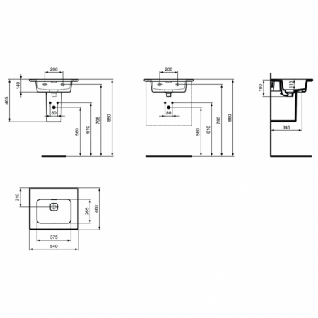 Раковина подвесная Ideal Standard Strada II 54 T363201