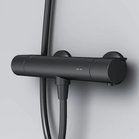 Термостат для душа AM.PM X-Joy F85A40022 черный матовый