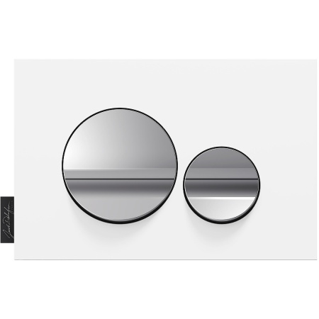 Клавиша смыва Jacob Delafon E20859-CP-MWH хром/белый