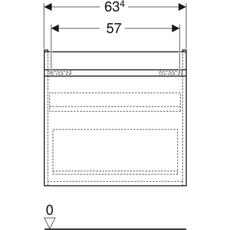 Тумба под раковинуGeberit Renova Plan 501.907.01.1