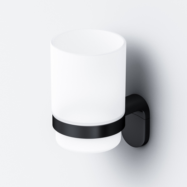 Стеклянный стакан с настенным держателем Am.Pm X-Joy A8434322