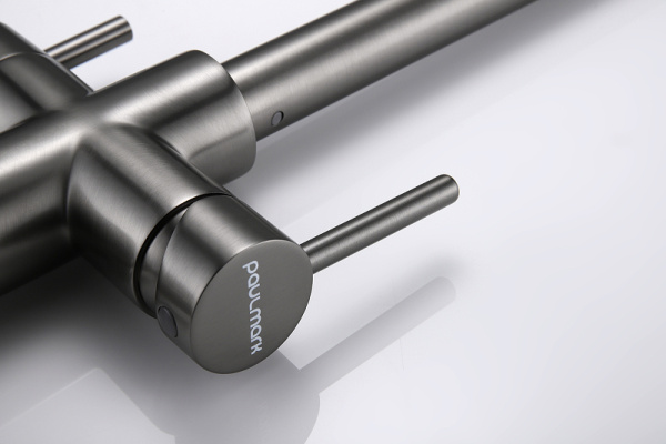 Смеситель для кухни с подключением к фильтру  Paulmark Lange La214212-GM