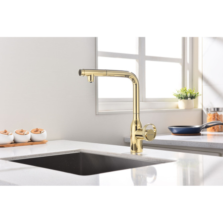 Смеситель для кухни с подключением к фильтру  Paulmark Urban Ur213104-G